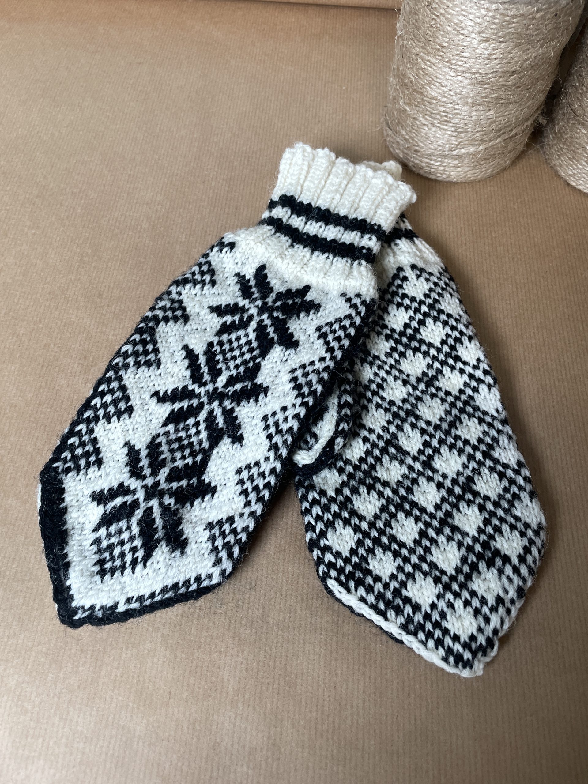 rękawiczki damskie duże 100% wool 6614064